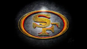 Yellow Logo Of San Francisco 49ers Wallpaper