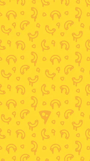 Yellow Mac And Cheese Illustration Wallpaper