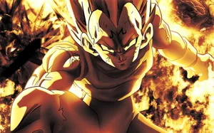 Yellow Majin Vegeta Wallpaper