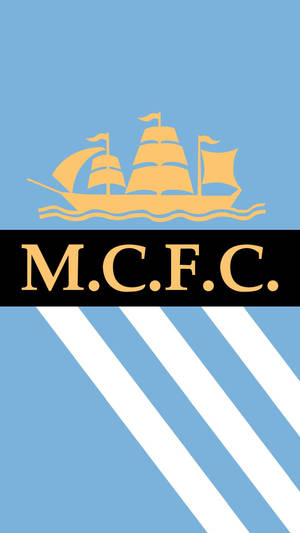 Yellow Mcfc Manchester City Logo Wallpaper