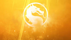 Yellow Mortal Kombat 11 Dragon Logo Wallpaper
