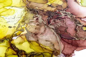 Yellow Paint Abstract Art Wallpaper