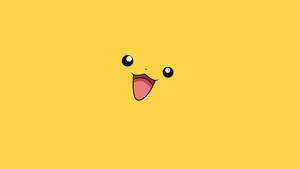 Yellow Pikachu Face Wallpaper