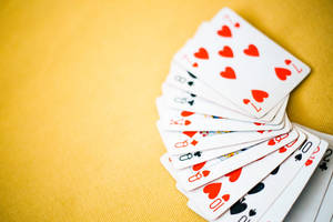 Yellow Playing Cards Wallpaper
