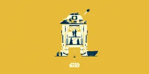 Yellow R2-d2 Ipad Wallpaper