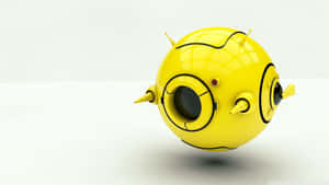 Yellow Spherical Drone Concept Wallpaper