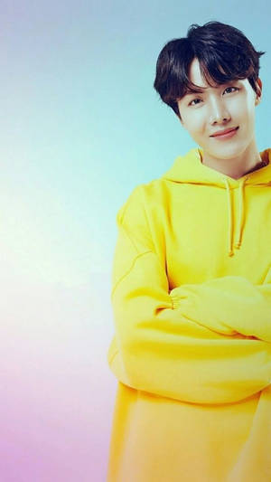 Yellow Sweater Of Bts J-hope Wallpaper