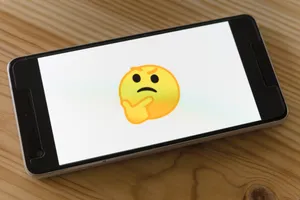Yellow Thinking Emoji Wallpaper