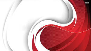 Yin Yang Red And White Roundabout Wallpaper