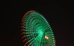 Yokohama Ferris Wheel Low-angle Wallpaper
