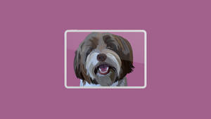 Yorkshire Terrier On Screen Art Wallpaper