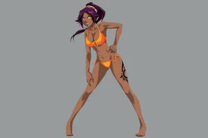 Yoruichi Shihouin Swimwear Wallpaper