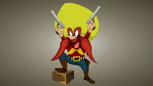 Yosemite Sam Standing On Box Wallpaper