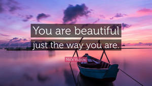 You Are Beautiful Sunset Background Wallpaper