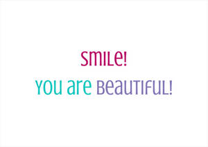 You Are Beautiful Tricolored Quote Wallpaper