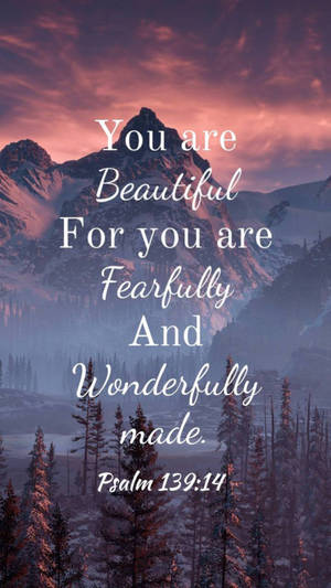 You Are Beautiful Verse Wallpaper