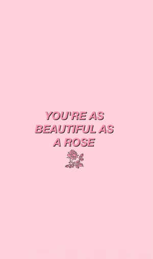 You're As Beautiful As A Rose Wallpaper Wallpaper