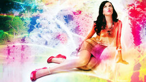 Young And Colorful Katy Perry Wallpaper