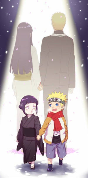 Young And Old Hinata And Naruto Mobile 4k Wallpaper