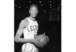 Young Bill Russell Boston Celtics Athlete Wallpaper