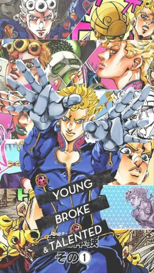 Young Broke And Talented Giorno Giovanna Wallpaper