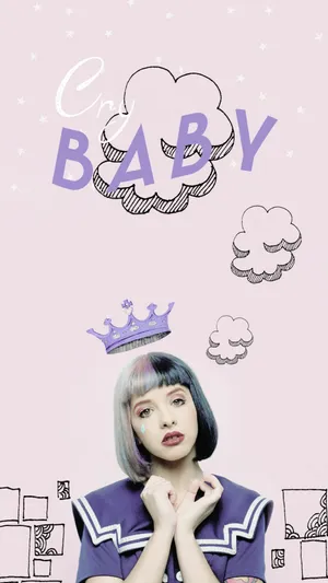 Young Singer-songwriter Melanie Martinez Looking Gorgeous With Her Signature Edgy Hairstyle. Wallpaper