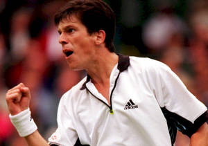 Young Tim Henman Side Profile Wallpaper