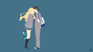 Your Lie In April Fan Art Wallpaper