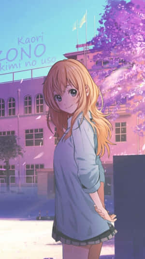 Your Lie In April Iphone Kaori Miyazono Cute Pictures Wallpaper