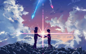 Your Name Aesthetic Anime Couple Wallpaper