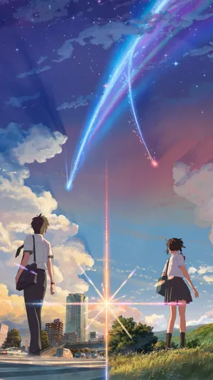 Mitsuha Taki Your Name Anime, anime holding hands HD wallpaper | Pxfuel