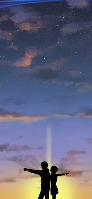 Your Name Iphone Arms Extended Wallpaper
