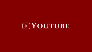 Youtube Logo And Name Deep Red Wallpaper