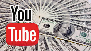 Youtube Logo Dollars Background Wallpaper