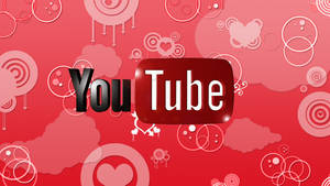 Youtube Logo On Geometric Design Wallpaper