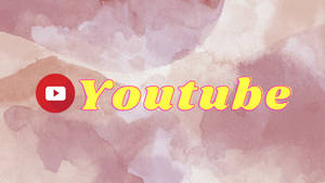 Youtube Logo On Pink Clouds Wallpaper