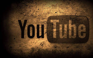 Youtube Logo Stamped On Soil Wallpaper