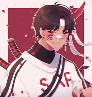 Youtuber Anime Sapnap Samurai Fan Art Wallpaper