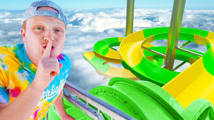 Youtuber Unspeakable With Water Slide Wallpaper