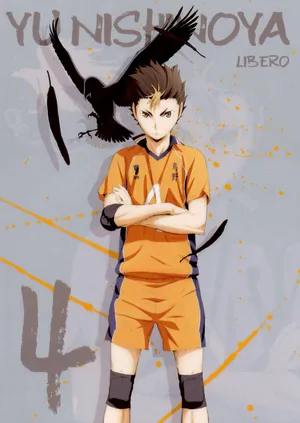 Nishinoya Yuu from Haikyuu - Captivating Artwork by DeiSanchez