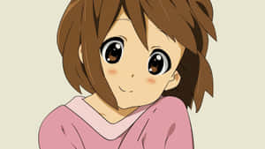 Yui Hirasawa Playing Guitar On Stage Wallpaper