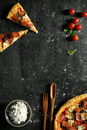 Yummy Pizza Cooking Wallpaper