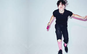 Yungblud Pink Socks Wallpaper