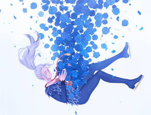 Yuri On Ice Blue Roses Viktor Wallpaper