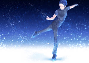 Yuri On Ice Katsuki Skating Wallpaper