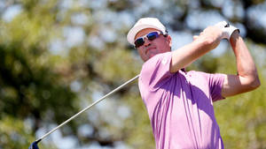 Zach Johnson In A Pink Polo Wallpaper