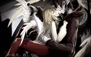 Zack And Rachel Angels Of Death Art Wallpaper