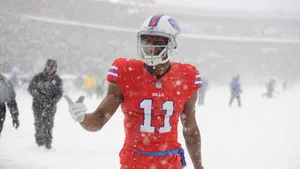 Zay Jones Stadium Covered In Snow Wallpaper
