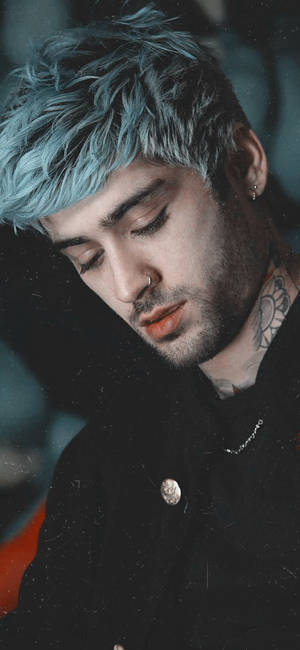 Zayn Iphone With Ash Gray Hair Wallpaper