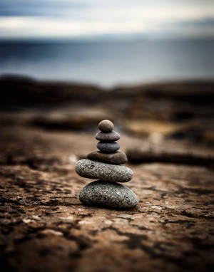 Zen Balanced Stones Wallpaper